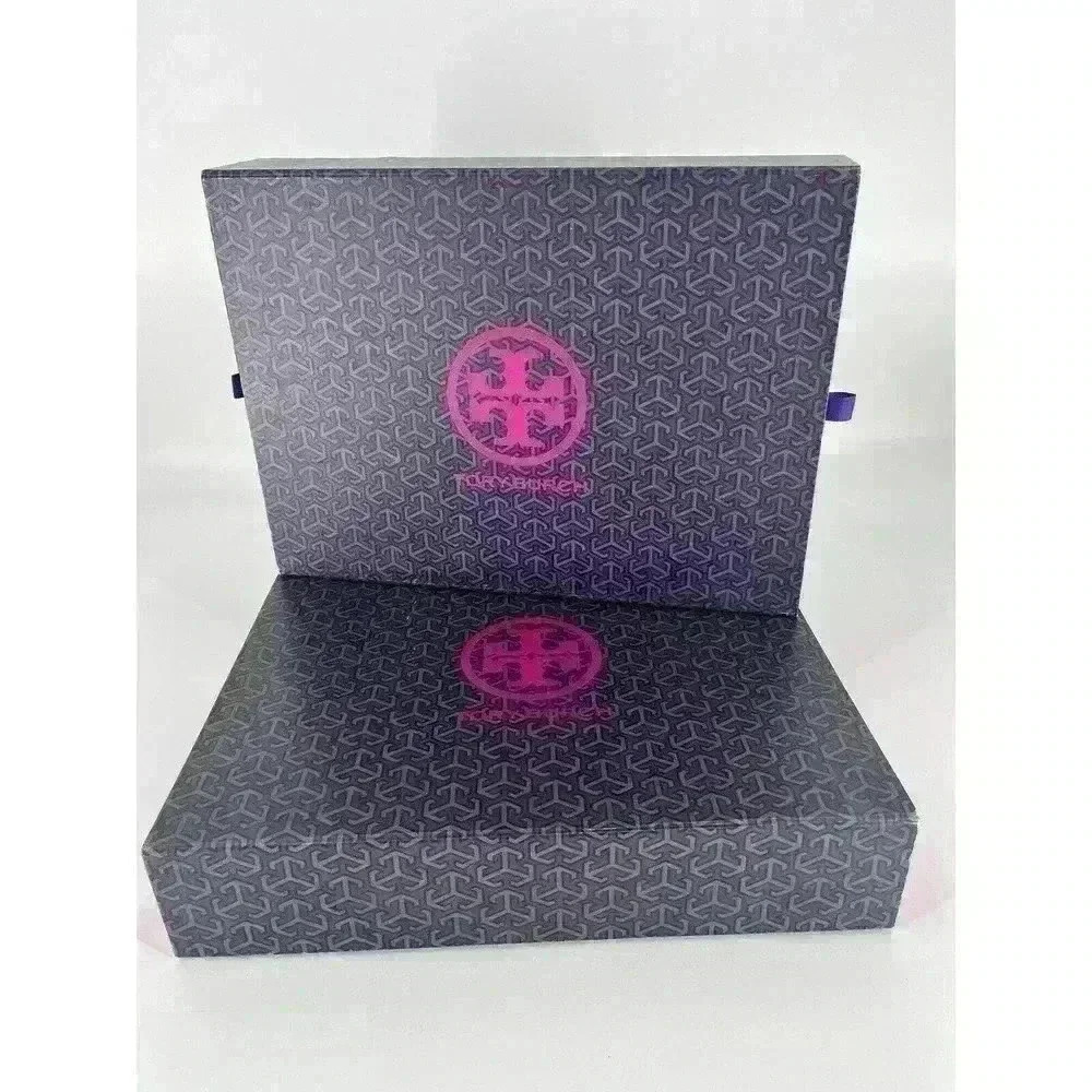 Tory Burch XLarge GIFT BOX Set of 2 Drawer Type Empty Storage Organization Boxes